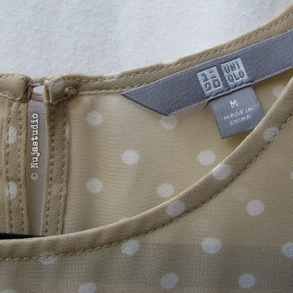 Uniqlo Summer Polka Dot Sleeveless Dress - Picture 6 of 8